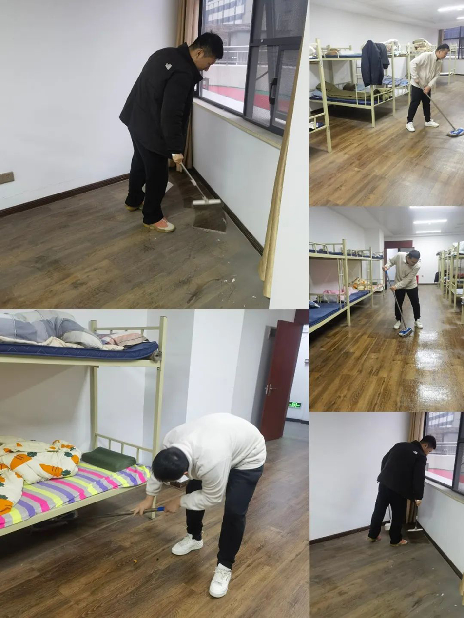 機關團支部組織志愿者開展“扮靚新宿舍，溫情暖人心”集中清掃活動